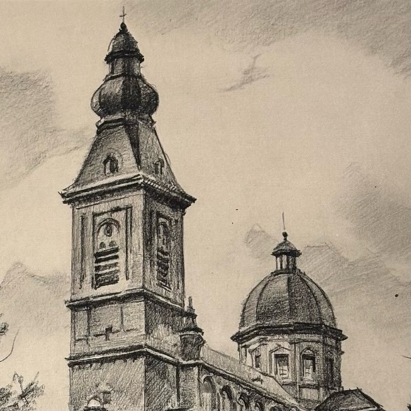 Herman Verbaere Fine Art Print Vintage Original Antique BELGIAN / BELGIUM SKETCH - Picture 4 of 8